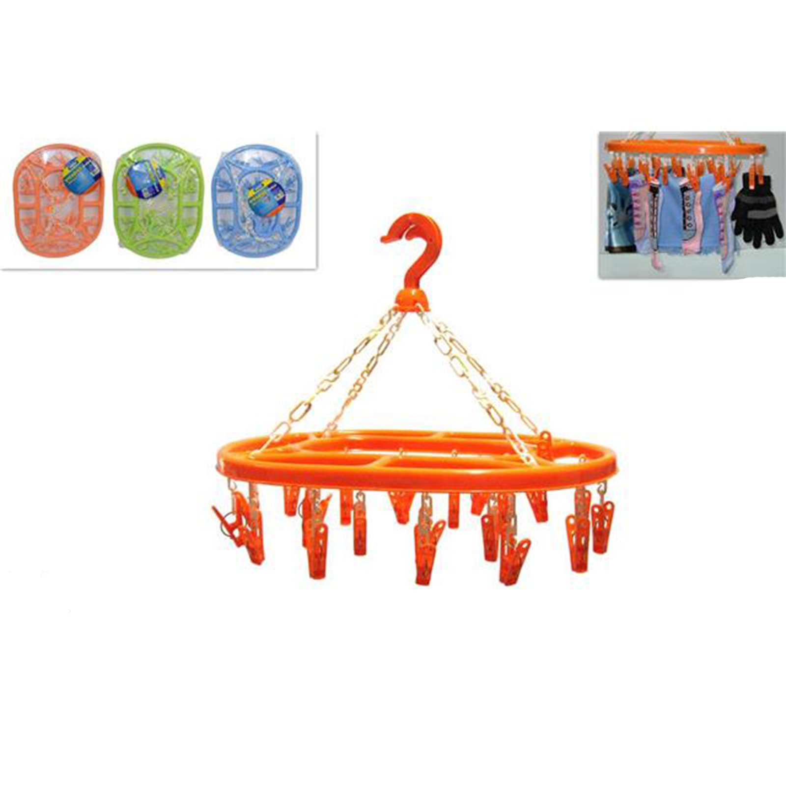 Stendino ovale 24 mollette cm.45x30