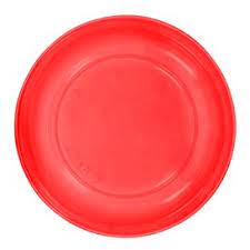 The best piatto piano rosso riutilizzabile pz.20
