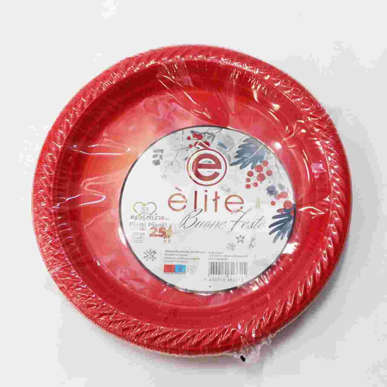 THE BEST PIATTO ROSSO DESSERT RIUTILIZZABILE PZ.25