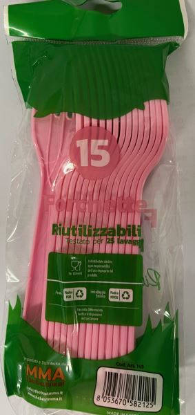 THE BEST FORCHETTA ROSA RIUTILIZZ.PZ.15