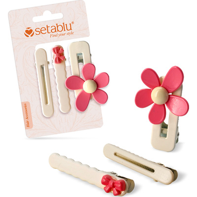 Setablu 3 fermagli bianchi 3893