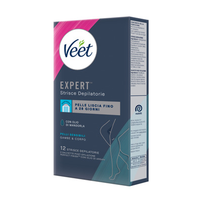 VEET EXPERT STRISCE CORPO PELLI SENSIBILI PZ.12 VEET EXPERT STRISCE CORPO PELLI SENSIBILI PZ.12