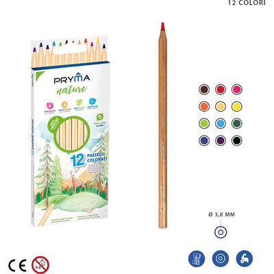 PRYMA PASTELLI LEGNO NATURE PZ.12