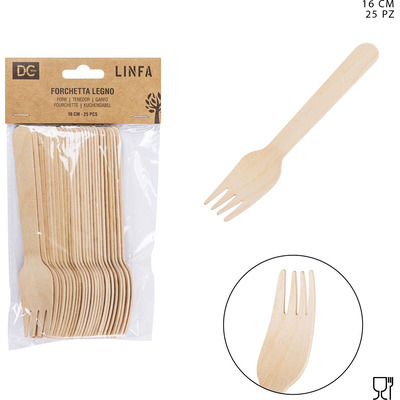 DC CASA 25 FORCHETTE LEGNO DC CASA 25 FORCHETTE LEGNO