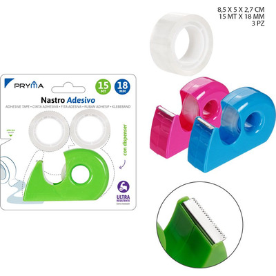 PRYMA 3 NASTRO ADESIVO + DISPENSER PRYMA 3 NASTRO ADESIVO + DISPENSER