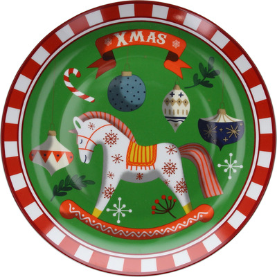 TOGNANA NATALE PIATTO TOYS GREEN PANETTONE D.31 TOGNANA NATALE PIATTO TOYS GREEN PANETTONE D.31