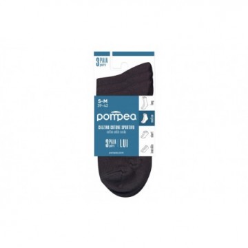POMPEA MINICALZA COTONE X3 NERO SIZE 47/49 POMPEA MINICALZA COTONE X3 NERO SIZE 47/49