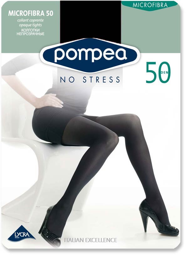 POMPEA COLLANT 50DEN MICROFIBRA TG.3 NERO POMPEA COLLANT 50DEN MICROFIBRA TG.3 NERO