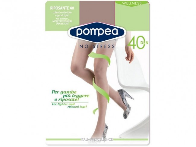 POMPEA 40DEN RIPOSANTE POLVERE DORATA TG.XL POMPEA 40DEN RIPOSANTE POLVERE DORATA TG.XL