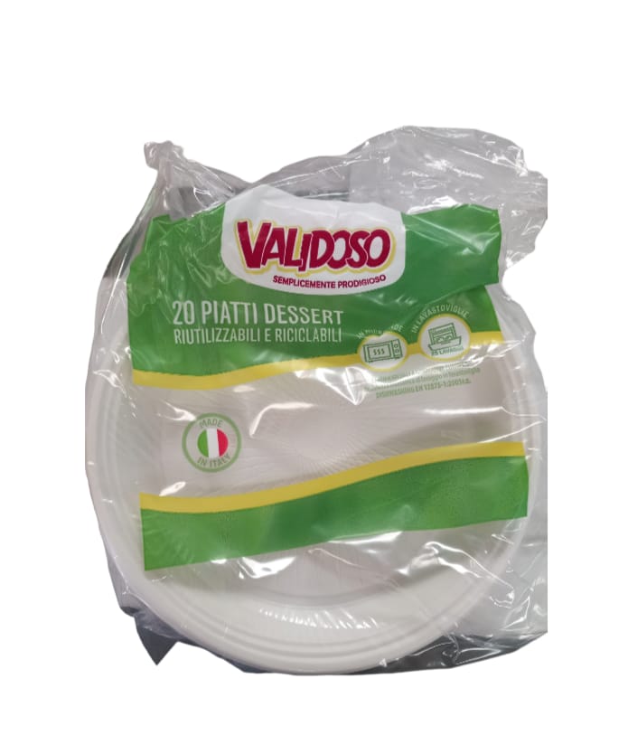 VALIDOSO PIATTO DESSERT RIUTILIZZ.PZ.20 VALIDOSO PIATTO DESSERT RIUTILIZZ.PZ.20