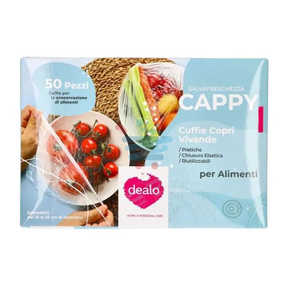 Dealo cuffie copri vivande riutilizzabili pz.50