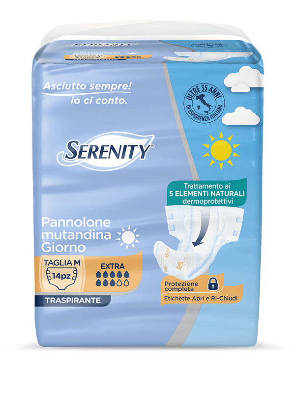 SERENITY PANN.MUTANDINA GIORNO EXTRA X14 TG.M