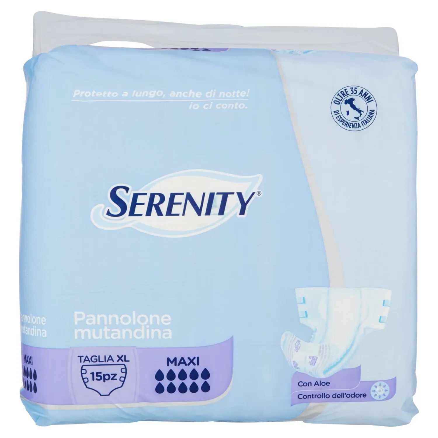 Serenity pannol.mutandina maxi notte tg.xl pz.15