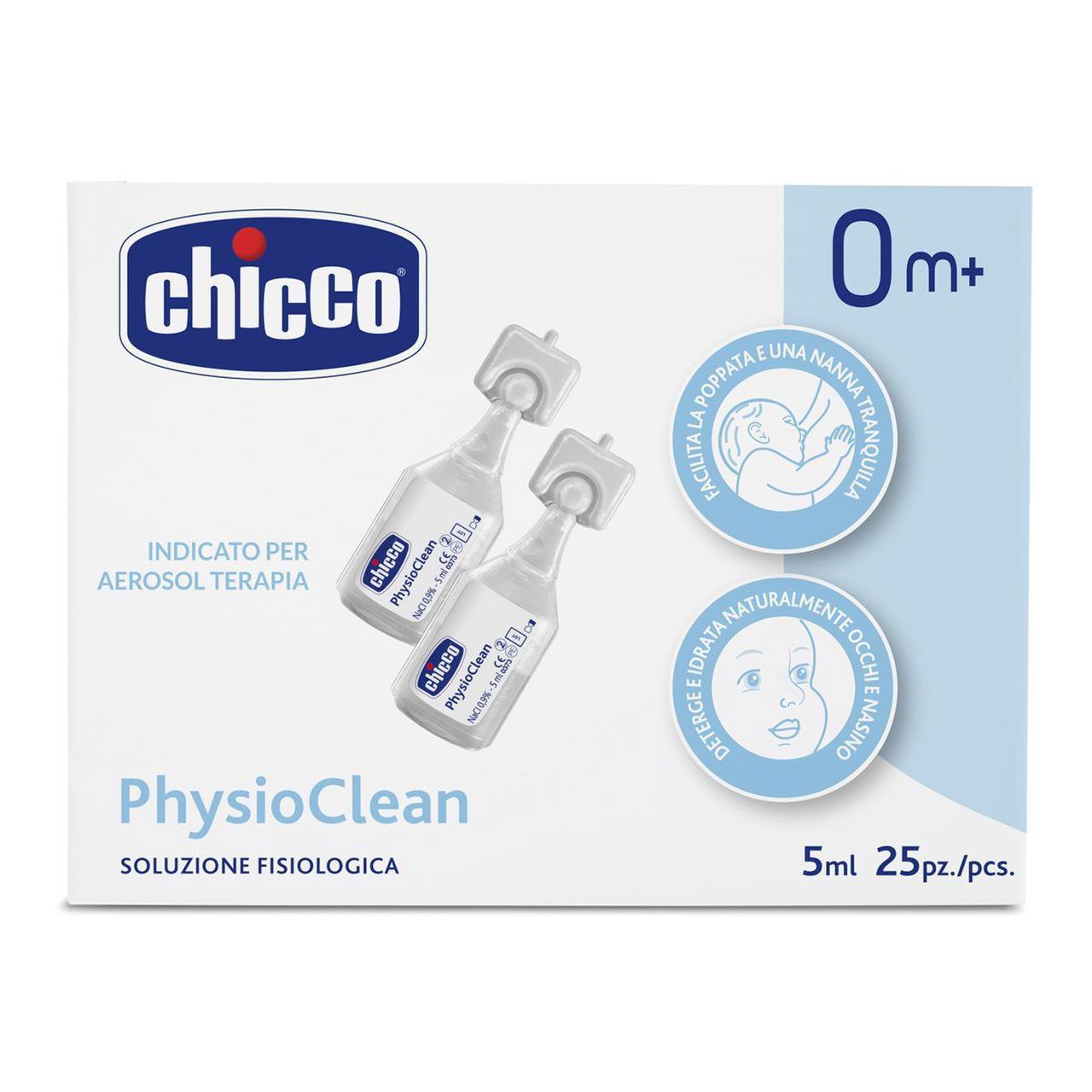 CHICCO SOLUZIONE FISIOLOGICA ML.5 PZ.25 CHICCO SOLUZIONE FISIOLOGICA ML.5 PZ.25