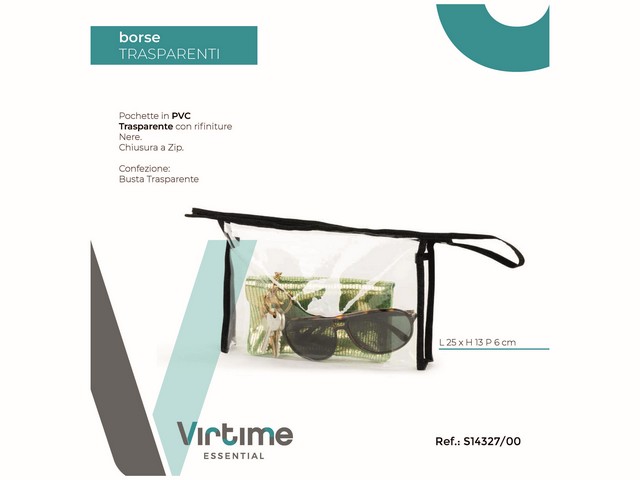 POCHETTE PVC CM.25X13X6 POCHETTE PVC CM.25X13X6