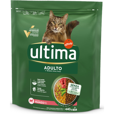 Ultima cat manzo e riso gr.440