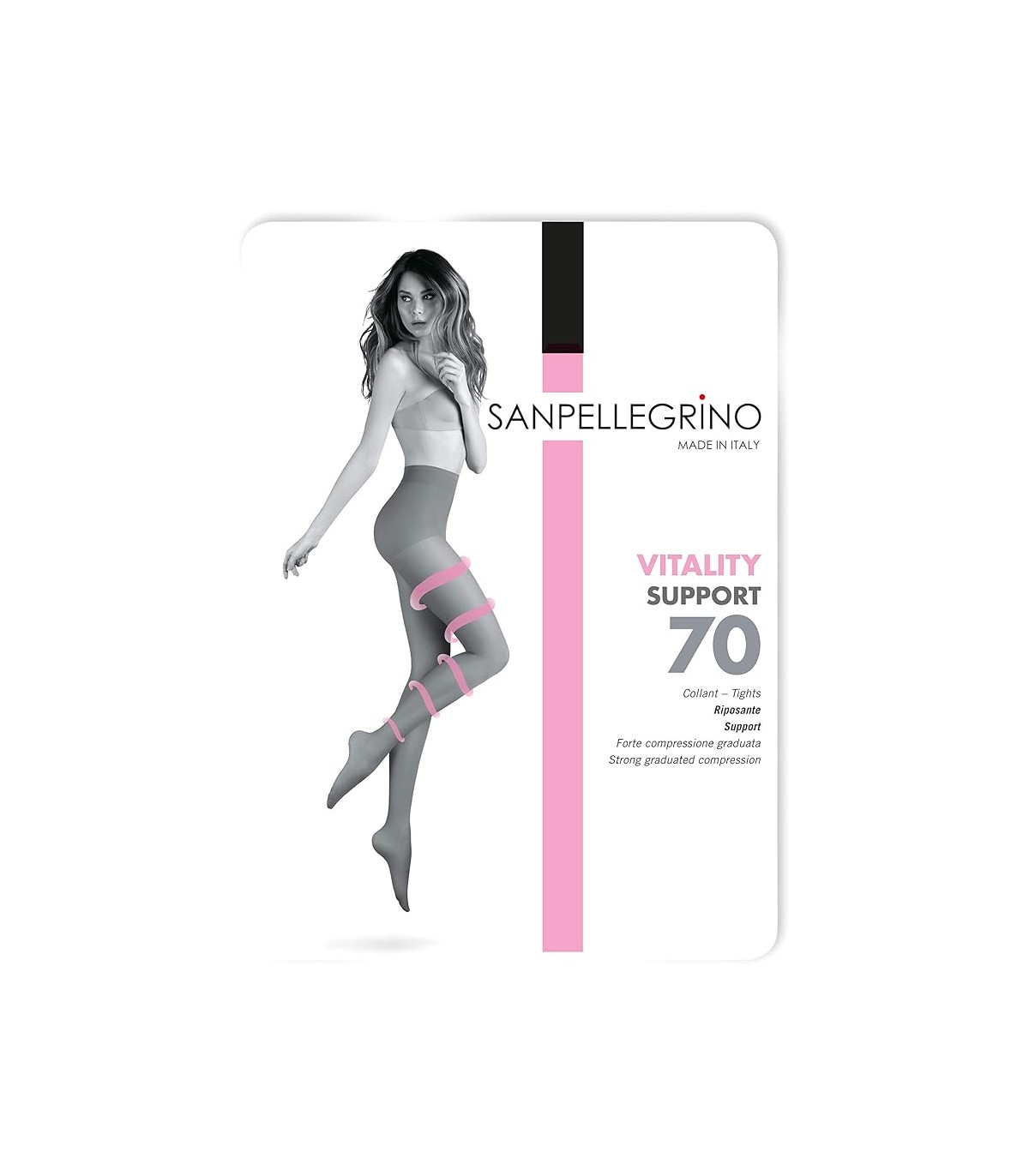 Sanpellegrino collant vitality support 70 3l nudo