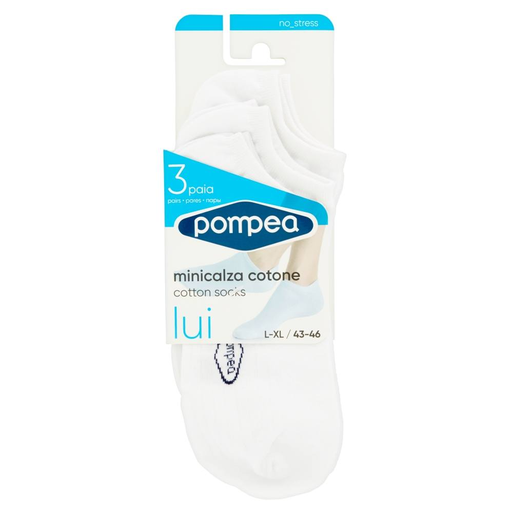 POMPEA MINICALZA COTONE BIANCO X3 SIZE.35/38 POMPEA MINICALZA COTONE BIANCO X3 SIZE.35/38