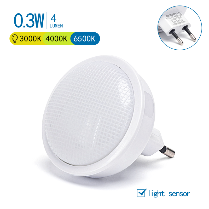 LUCE LED NOTTURNA CON SENS.CREPUSCOLARE 0.3W LUCE LED NOTTURNA CON SENS.CREPUSCOLARE 0.3W