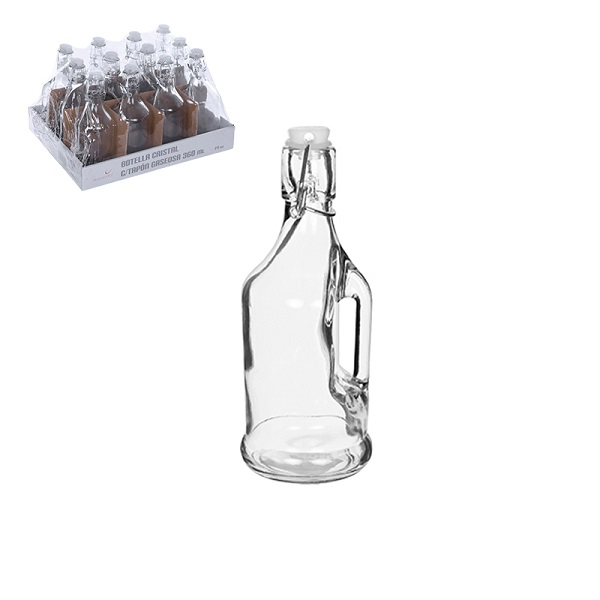 BOTTIGLIA VETRO TAPPO MECCANICO ML.360 BOTTIGLIA VETRO TAPPO MECCANICO ML.360