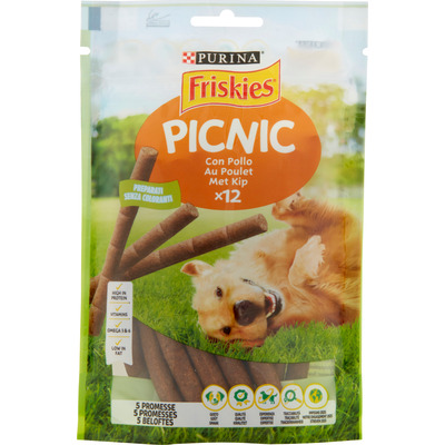 Friskies picnic cane pollo 12 sticks gr.100