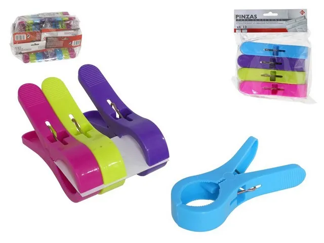 Clip chiudipacchi cm.13 4 pezzi