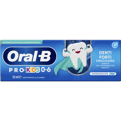 ORAL B DENTIFRICIO KIDS 0 6 ANNI ML.50 ORAL B DENTIFRICIO KIDS 0 6 ANNI ML.50