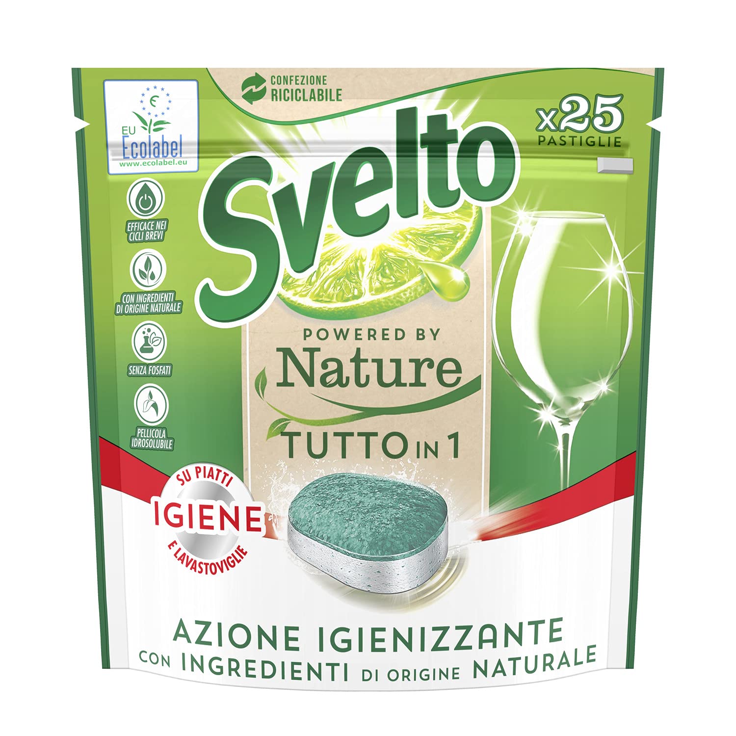 SVELTO TABS LAVASTOVIGLIE TUTTO IN1 REGUL.PZ.25 SVELTO TABS LAVASTOVIGLIE TUTTO IN1 REGUL.PZ.25