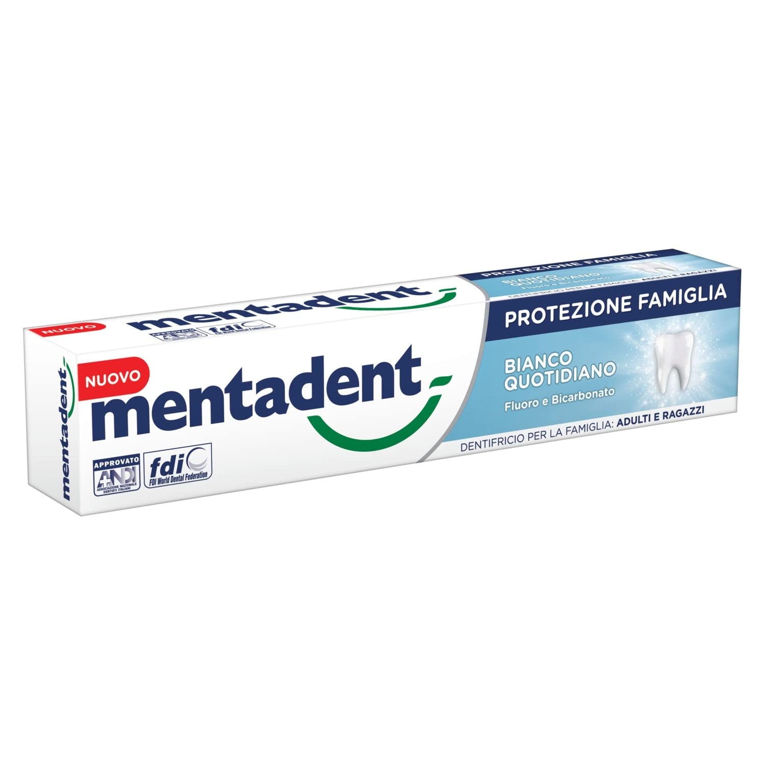 MENTADENT DENTIFRICIO PROT.FAMIGLIA BICARB.ML.75 MENTADENT DENTIFRICIO PROT.FAMIGLIA BICARB.ML.75
