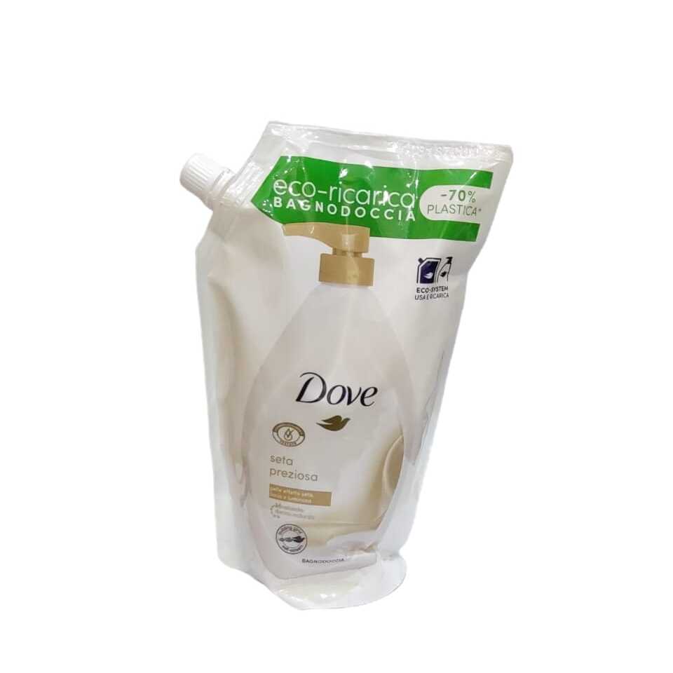 Dove bagnoschiuma ricarica seta ml.720