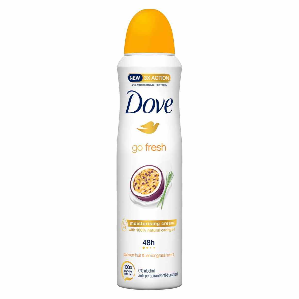 DOVE SPRAY PASSION FRUIT ML.150