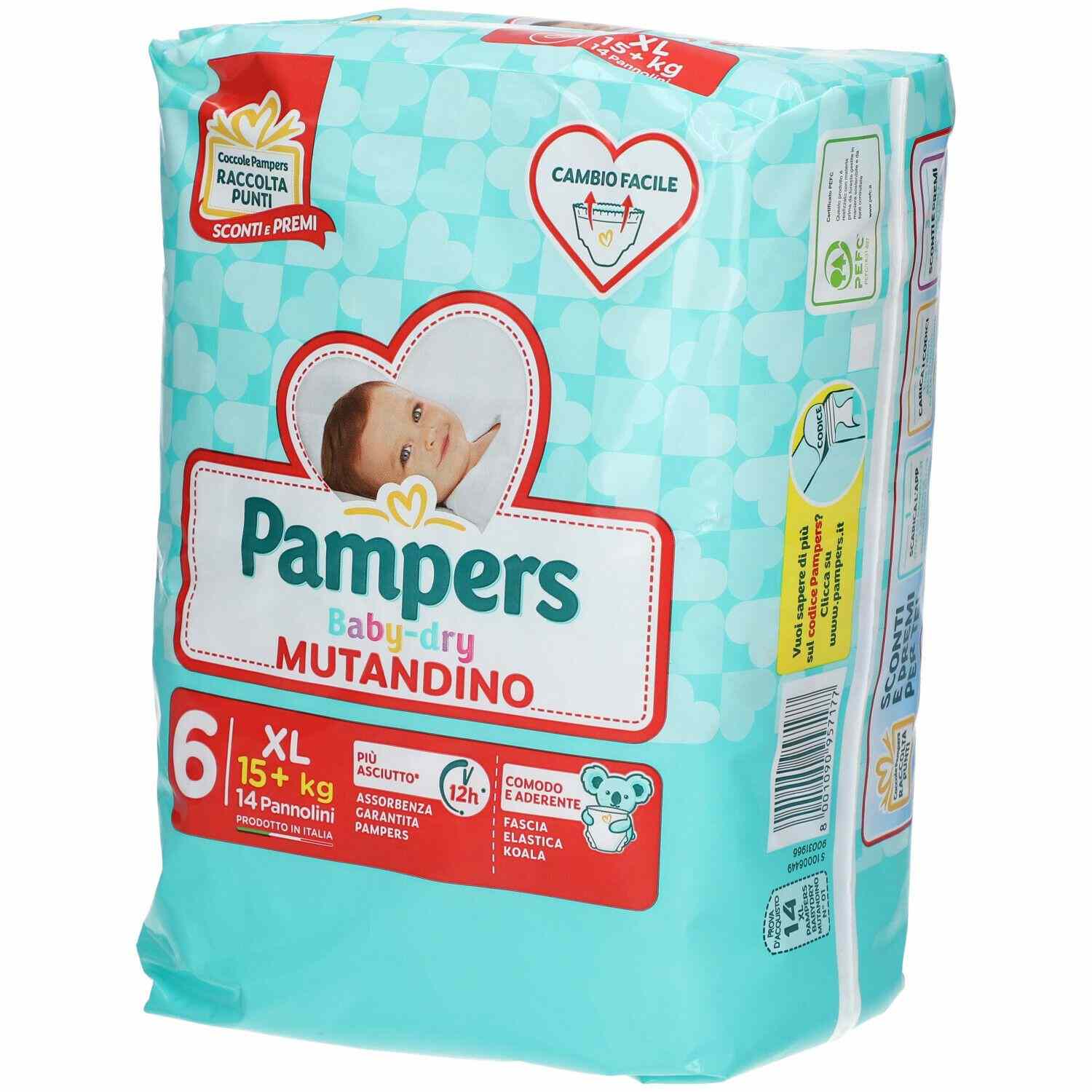 PAMPERS BABYDRY MUTANDINA XLARGE PZ.14 (6)