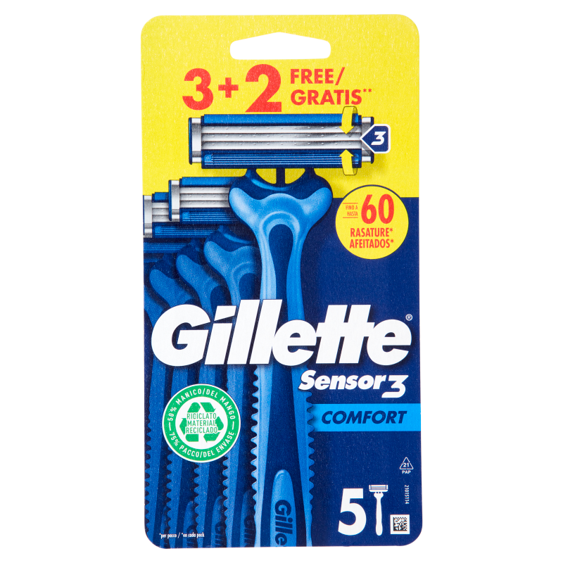 GILLETTE SENSOR3 COMFORT PZ.5 GILLETTE SENSOR3 COMFORT PZ.5