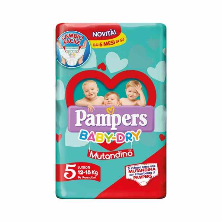 PAMPERS BABYDRY MUTANDINA JUNIOR PZ.14 PAMPERS BABYDRY MUTANDINA JUNIOR PZ.14