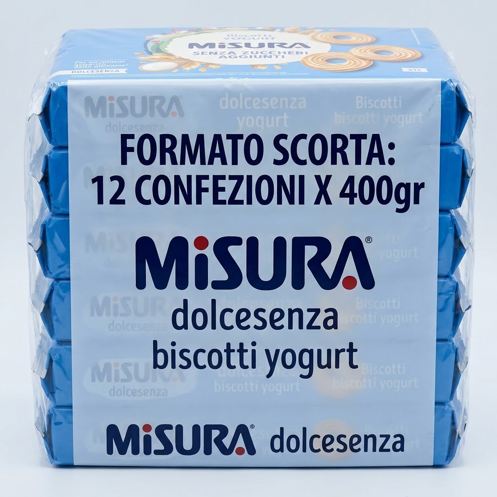 Misura dolcesenza biscotti yogurt 12 conf.x 400gr