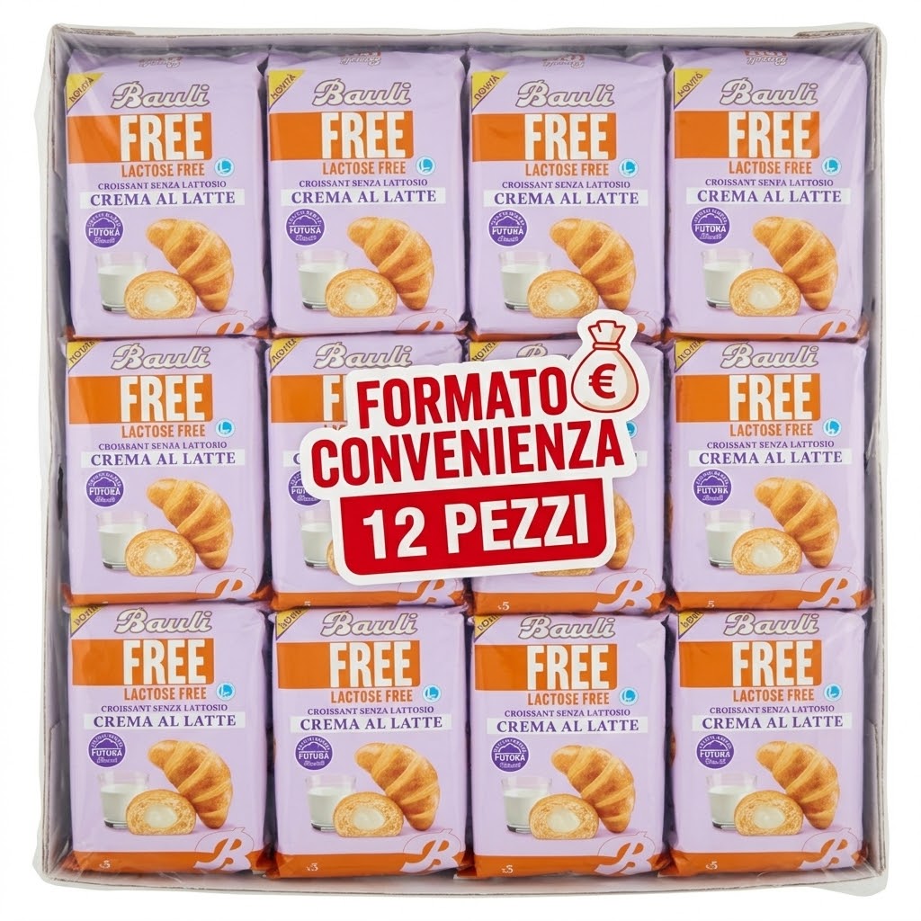 Bauli free cornetti sz lattosio 12 conf. x 225gr