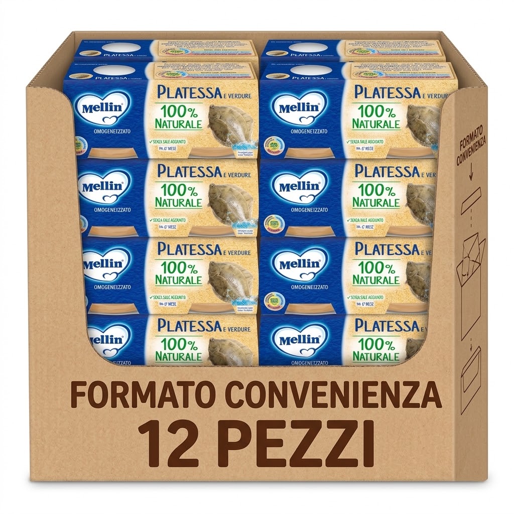 12 x mellin omog.pesce platessa gr.80x2
