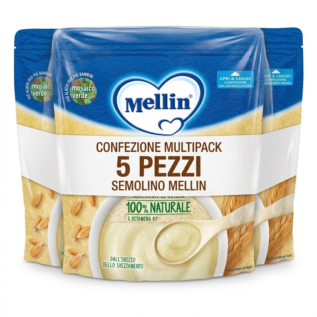 5 x mellin semolino gr.200
