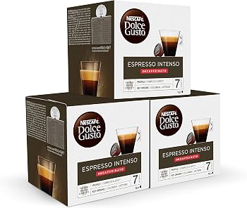 3 x nescafe` dolcegusto intenso decaff. 30 capsule