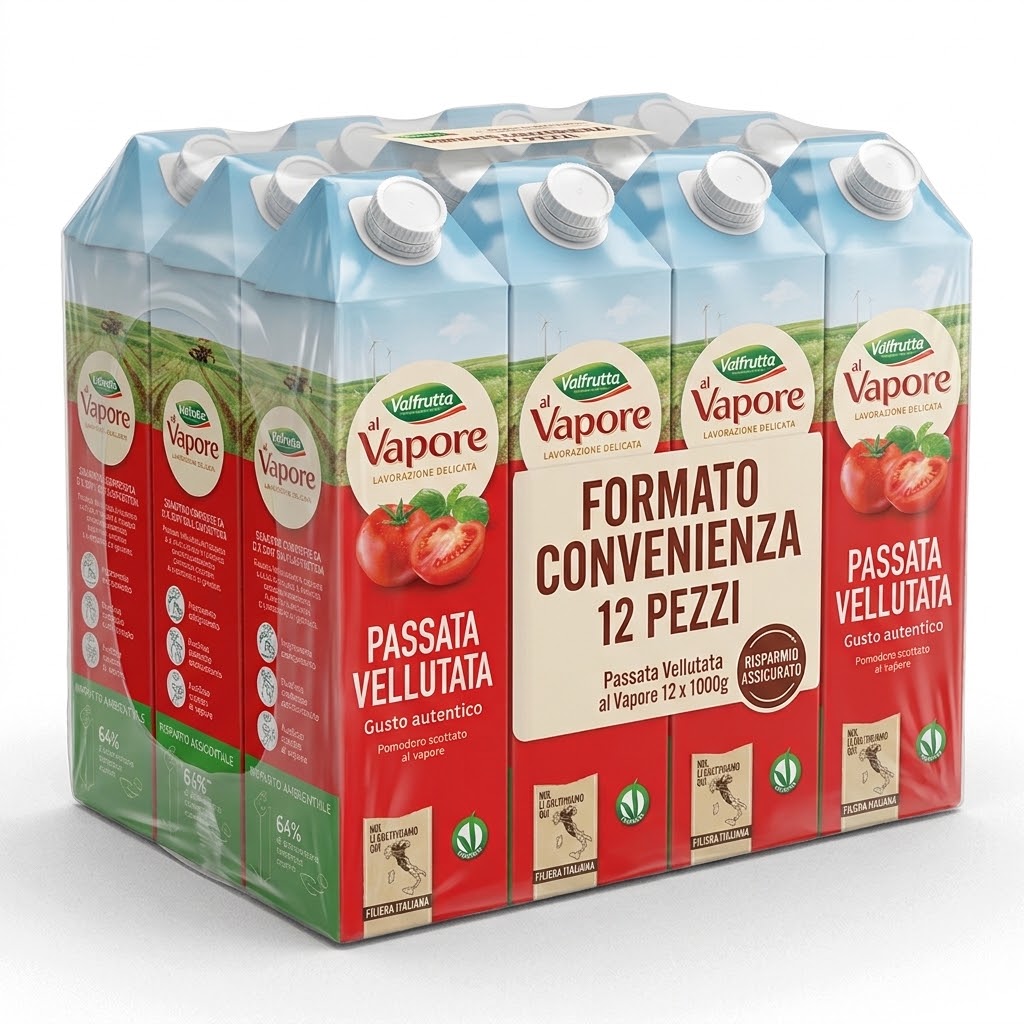 12 x valfrutta passata brick gr.1000