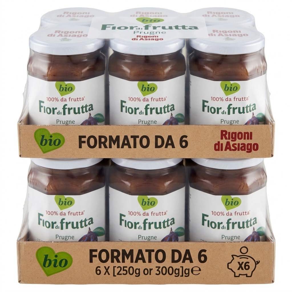 6 x rigoni fior di frutta prugne gr.250