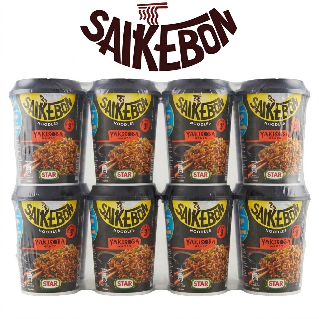 Saikebon yakisoba manzo 100% 8 x gr.93