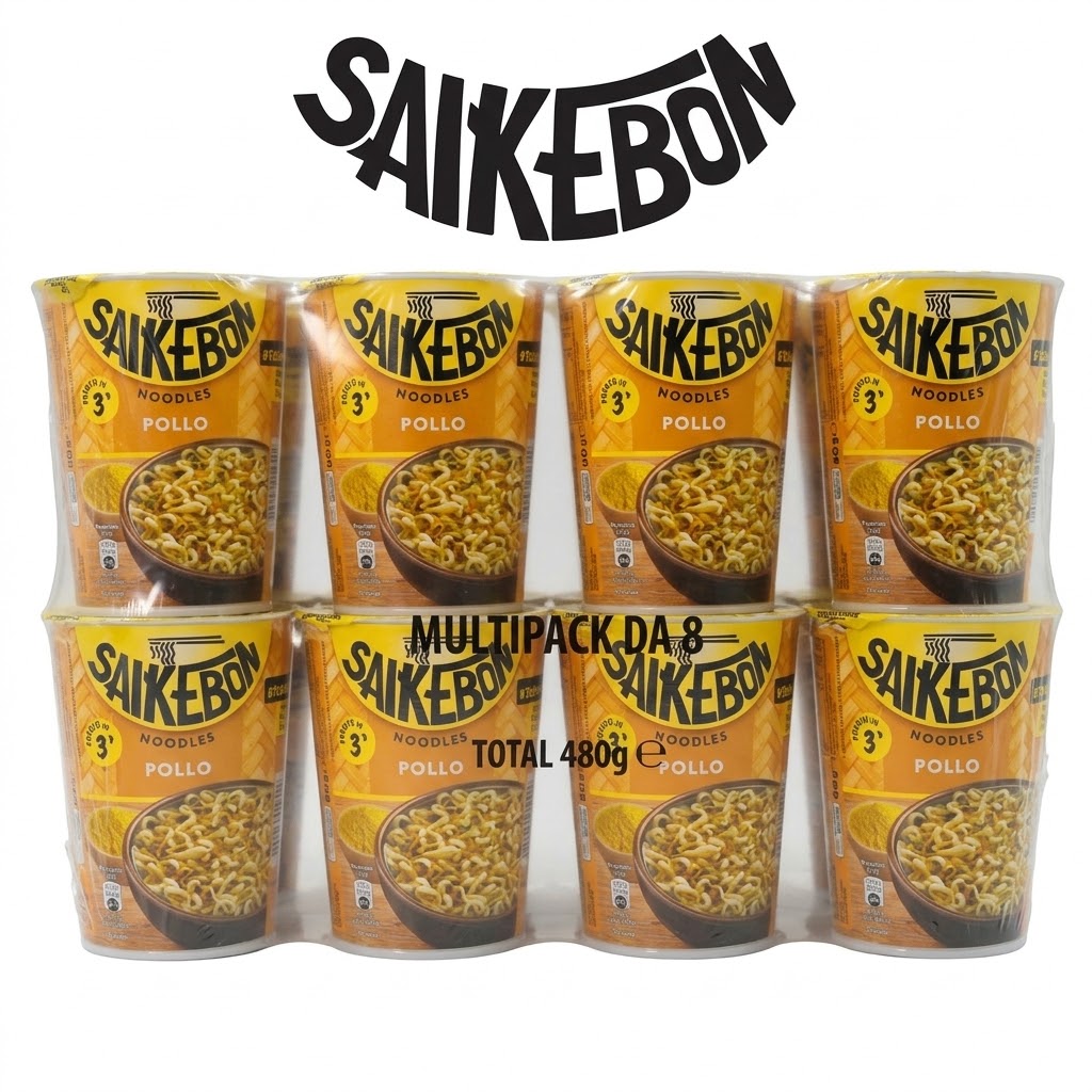 Saikebon nudolini pollo verdure 8 x gr.60